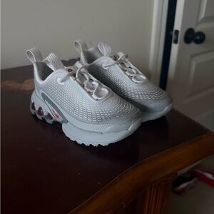 Nike Kids White and Gray Sneakers